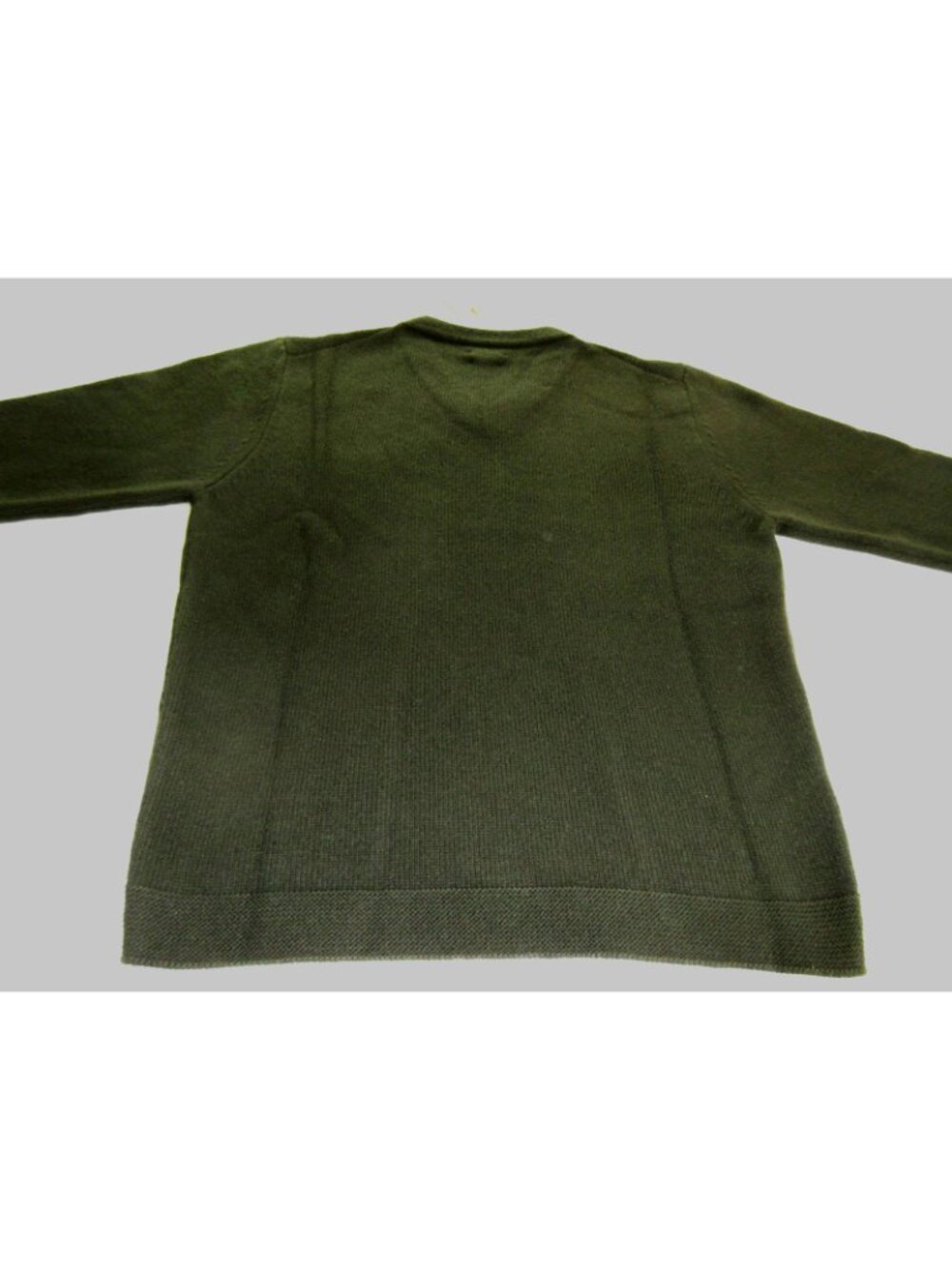 OOBE Brand Men's Heron V Neck Virgin Wool Sweater Fern Green Cozy Ships Free - Picture 8 of 10